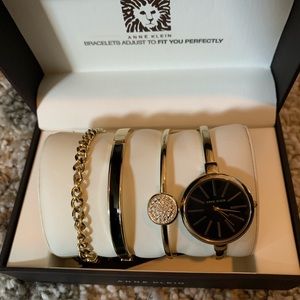 Anne Klein AK/1470 Watch and Bracelet Set